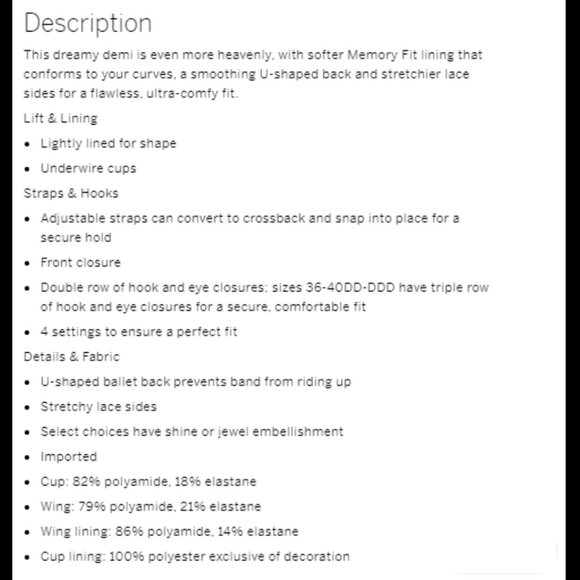 VS DREAM ANGELS Lightly Lined Demi Bra Soft pink NWT - Picture 4 of 9